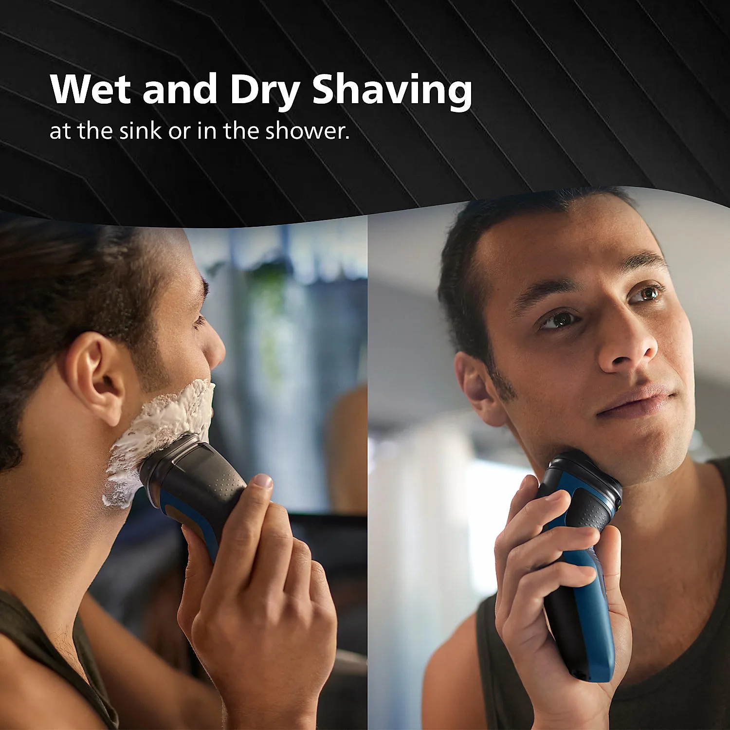 Philips S1151/03 Electric Shaver Wet and Dry Shave 27 Self Sharpening Blades Cordless Waterproof Shaver