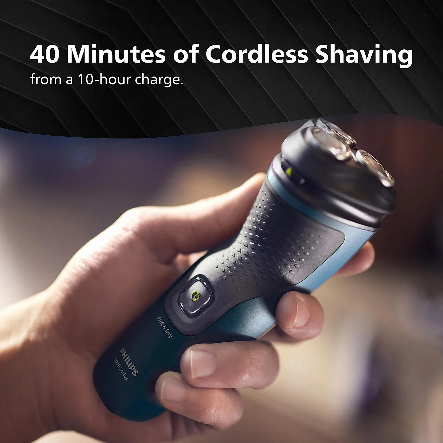 Philips S1151/03 Electric Shaver Wet and Dry Shave 27 Self Sharpening Blades Cordless Waterproof Shaver