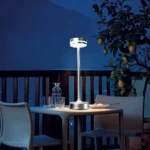 Retro Metal LED USB Rechargeable Table Lamp Eye Protection Night Light