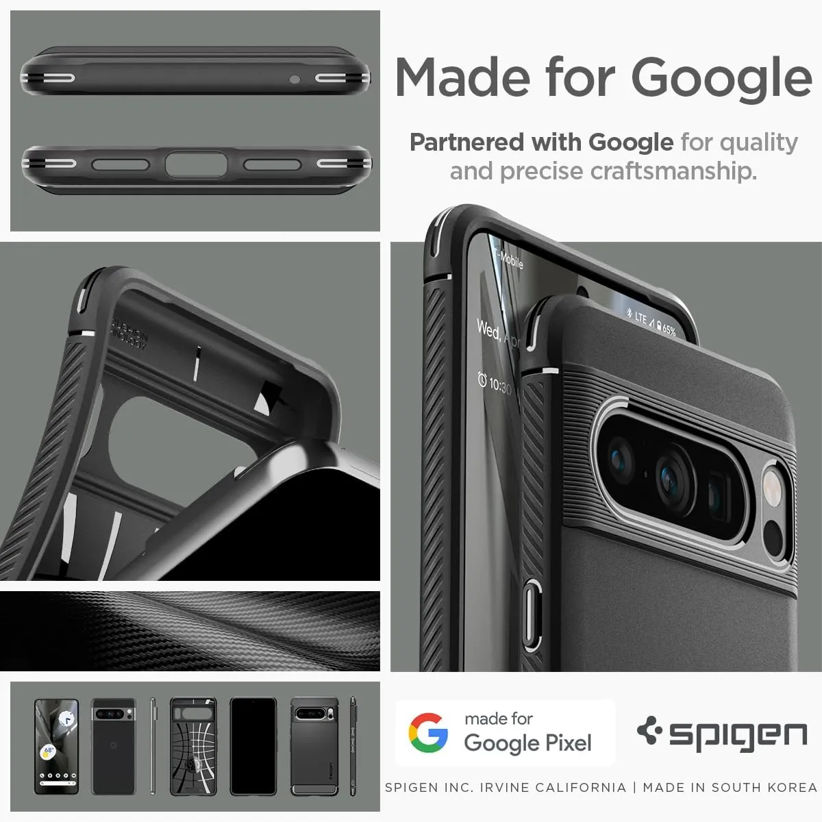 Spigen Rugged Armor Case for Google Pixel 8 Pro