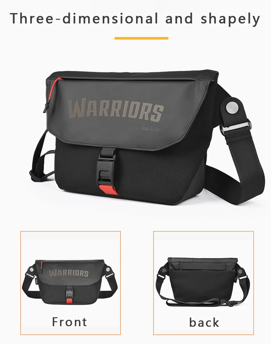 WiWU Warriors Message Bag X Cordura 1000D Nylon Crossbody Bag With Magnetic Buckle