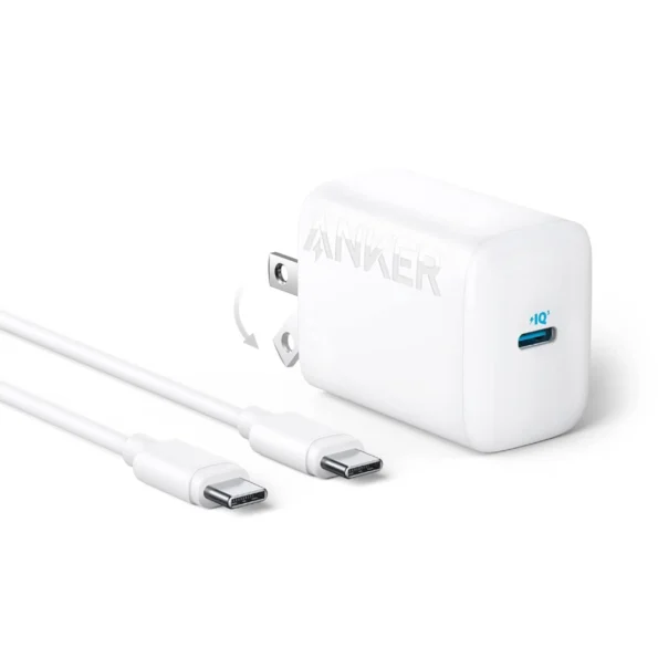 Anker 312 30W Wall Charger with Type-C to Type-C Cable 5ft (B2640N11)