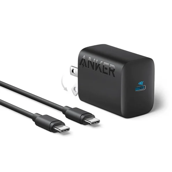 Anker 312 30W Wall Charger with Type-C to Type-C Cable 5ft (B2640N11)