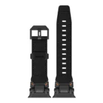 Genuine Leather Mechanical Steel Connector Watch Band for iWatch 44 : 45 : 49mm4