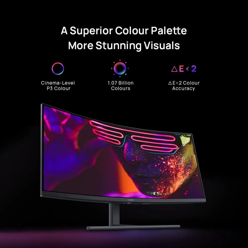 HUAWEI MateView GT 34-inch Standard Edition Ultrawide Curved Gaming Monitor 165 Hz Display