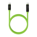 Hagibis 240W USB-C to USB-C Braided Cable 40Gbps USB 4 With LED Display -Green