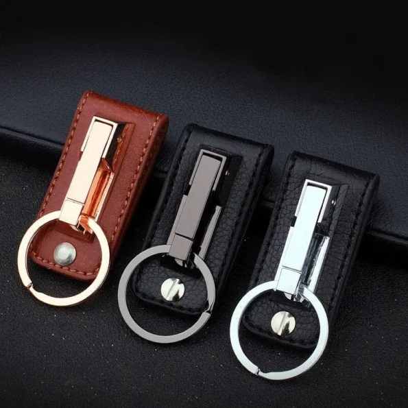 JOBON ZB-001 Leather Belt Loop Zinc Alloy Metal Keychain