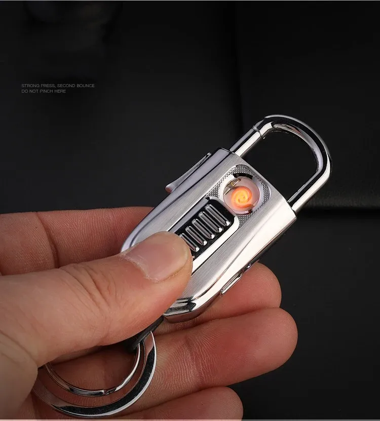 JOBON ZB-129 Keychain and USB Rechargeable Windproof Lighter