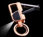 JOBON ZB-8757 Metal Keychain with LED Light and Nail Clippers