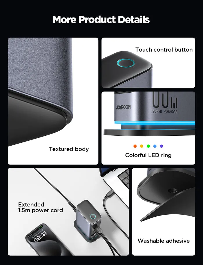 JOYROOM JR-TCM02 65W Gan Multi-port Power Station 4 USB-C and 2 USB-A