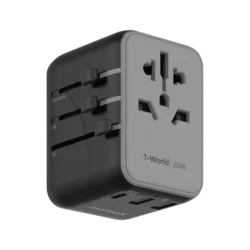 Momax 1-World 20W 3-Port + AC Travel Adapter (UA11)