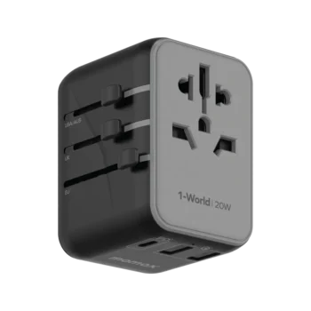 Momax 1-World 20W 3-Port + AC Travel Adapter (UA11)