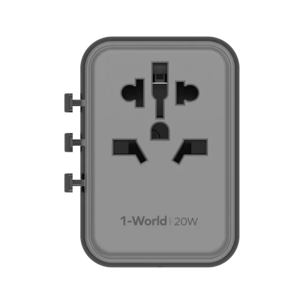 Momax 1-World 20W 3-Port + AC Travel Adapter (UA11)