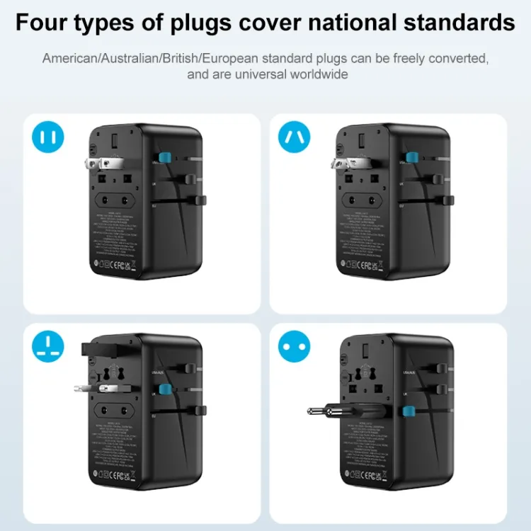 Momax 1-World 20W 3-Port + AC Travel Adapter (UA11)