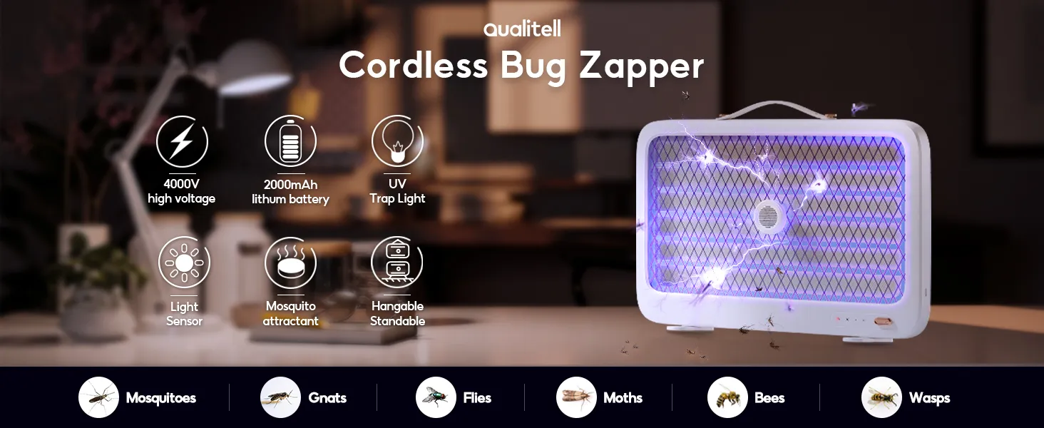 Xiaomi Qualitell K5 Rechargeable 2000mAh Electric Mosquito Killer Lamp 4000V (New Version)