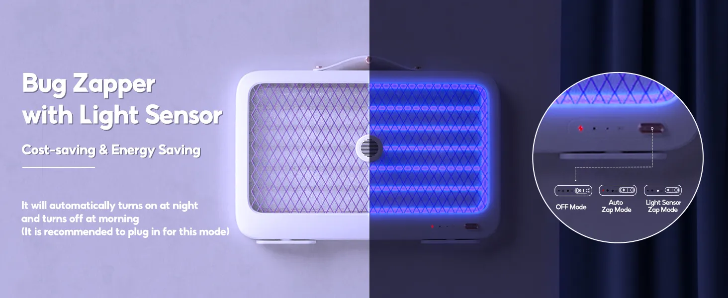 Xiaomi Qualitell K5 Rechargeable 2000mAh Electric Mosquito Killer Lamp 4000V (New Version)