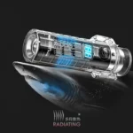 Smile Shark Double Arc Windproof Waterproof Rechargeable USB Electric Lighter with Flashlight (SD-5026)