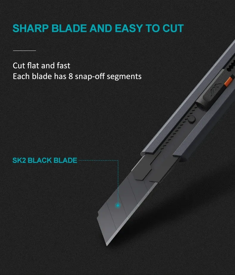 Xiaomi Jimihome Stretch 0.79inch Utility Knife Paper Cutter Carbon Steel Blade with Safety Knife Lock Craft Tools