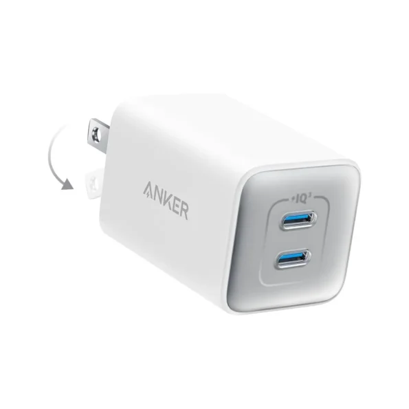 Anker 523 Nano 3 47W 2 Port Foldable USB-C GaN Fast Charger