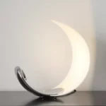 Modern Nordic Designer Creative Half-Moon Shape Dimmable Touch Control Led Desk Reading Table Lamp (3)