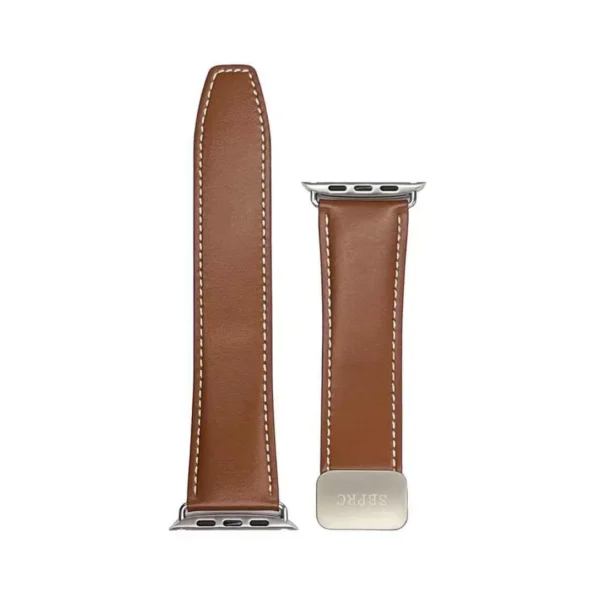 Santa Barbara Polo Kerwin Series Genuine Leather Magnetic Buckle Strap for iWatch 44 / 45 / 49 mm