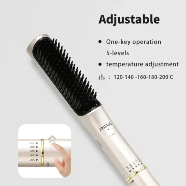 Xiaomi RIWA RB-8515 Negative Ion Hair Straightening Electric Comb Straight and Curly Dual-purpose Hair Straightener