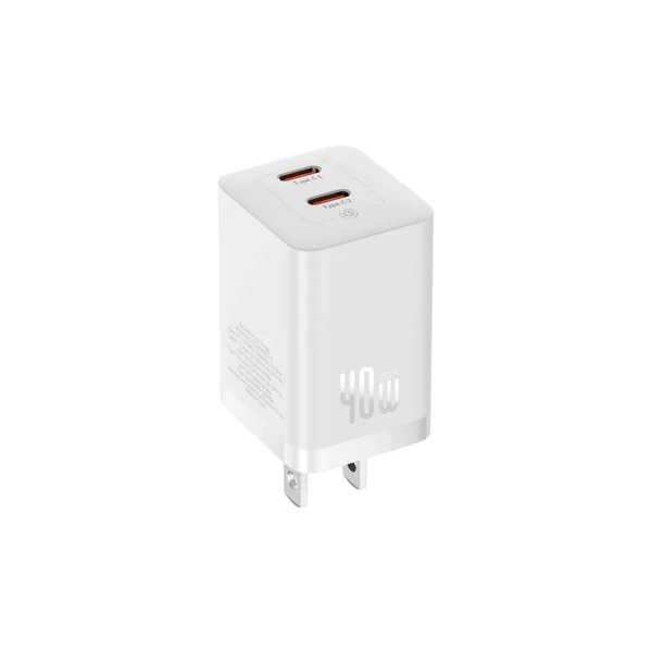 Baseus GaN5 Pro 40W Dual USB-C Fast Charger CN Plug