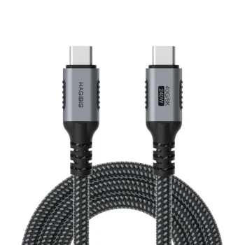 Hagibis USB4 Type-C to Type-C Cable 8K@60Hz 40Gbps 240W Fast Charging Data Cable -2m