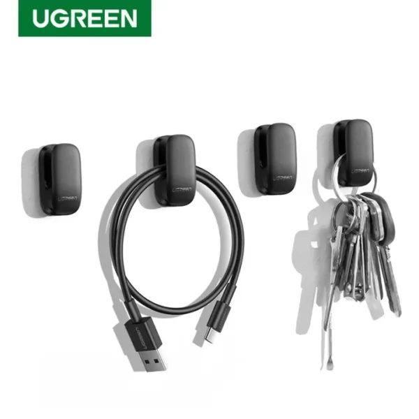 Ugreen LP252 Lightweight Car Mount Hook (80199) -4 Pcs Pack