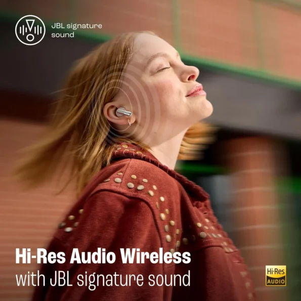 JBL Live Beam 3 TWS ANC Hi-Res Audio Earbuds with Touch Display