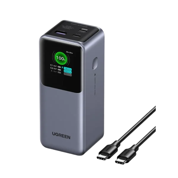 UGREEN Nexode 20000mAh 130W Power Bank with TFT Smart Display