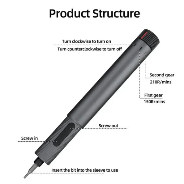 Xiaomi AtuMan DUKA E2 210RPM Precision Electric Screwdriver Set