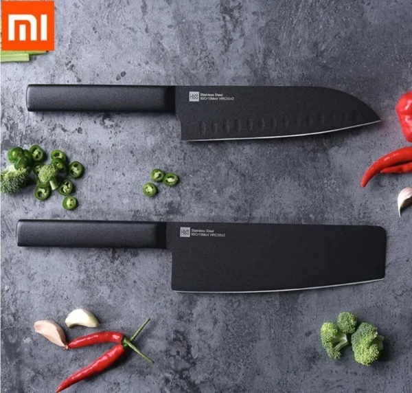 Xiaomi Huohou Cool Black Non-Stick Stainless Steel Knife Set 2-Piece