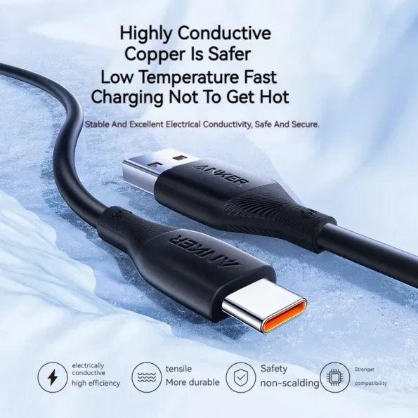 Anker A8001 USB-A to USB-C 100W Fast Charging Data Cable