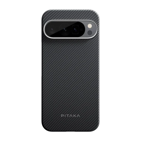 PItaka Classic Ultra-Slim Case for Google Pixel 9 / 9 Pro / 9 Pro XL -600D Black/Grey (Twill)