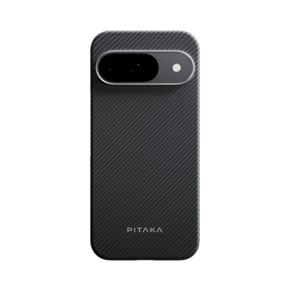 PItaka Classic Ultra-Slim Case for Google Pixel 9 / 9 Pro / 9 Pro XL -600D Black/Grey (Twill)