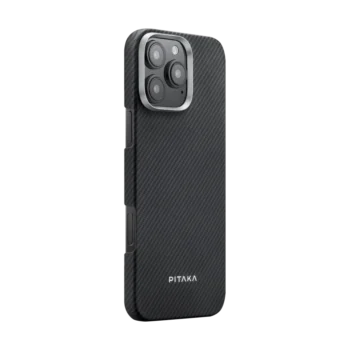 Pitaka Classic Ultra-Slim Case for iPhone 16 Pro Max -Black/Grey (Twill)