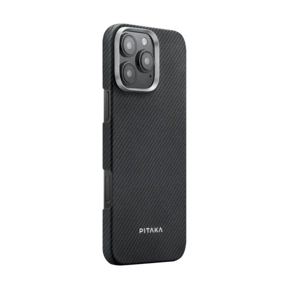 Pitaka Classic Ultra-Slim Case for iPhone 16 Pro Max -Black/Grey (Twill)