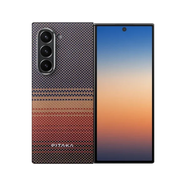 Pitaka MagEZ Case 5 Tactile Woven Case for Galaxy Z Fold 6 -Sunset 1500D