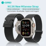 COTECi Stainless Steel Milanese Watch Strap for iWatch 49mm 45mm84