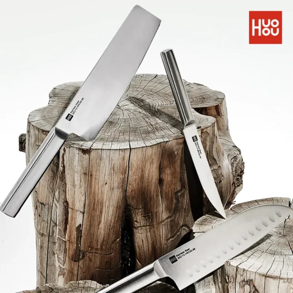 Huohou 5in1 Stainless Steel Kitchen Knife Set