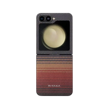 Pitaka MagEZ Case 5 Tactile Woven Case for Galaxy Z Flip6 -Sunset 1500D