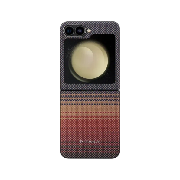 Pitaka MagEZ Case 5 Tactile Woven Case for Galaxy Z Flip6 -Sunset 1500D