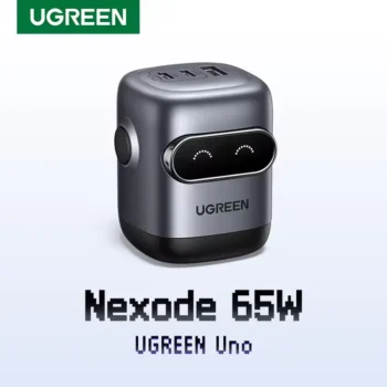 UGREEN QPai Robot 65W GaN Charger 1 USB-A and 2 USB-C Ports