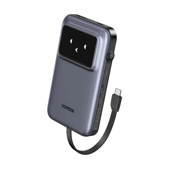 UGREEN Uno QPro 10000mAh 30W Power Bank with Built-in USB-C Cable