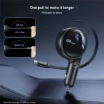 XUNDD XDCH-094 PD 30W Fast Car Charger with Retractable Cable