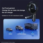 XUNDD XDCH-094 PD 30W Fast Car Charger with Retractable Cable