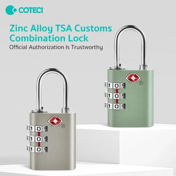 СОТЕСі Zinc Alloy TSA Lock 3 Digit Combination Code Lock (TR-001)