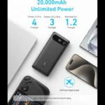 Anker 20000mAh 87W Power Bank with Built-In USB-C Cable (A1383)