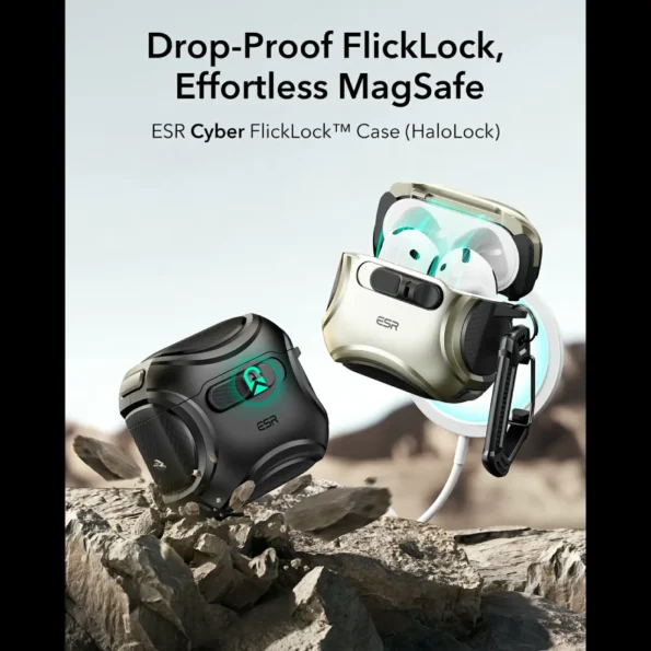 ESR Cyber FlickLock Case (HaloLock) for AirPods 4